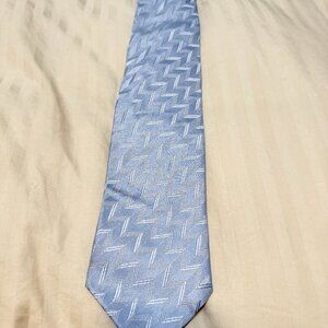 $695 GIORGIO ARMANI Made in ITALY 100% SILK Unisex Sky-Blue Necktie